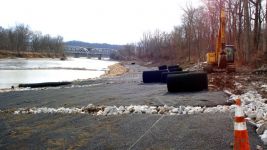 Inca Matting and rock anchoring system installation