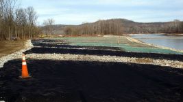 Inca Matting prior to installation of flex-terra seeding materials