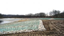 Rock Anchoring trenches to increase stability of GreenArmor System during flood conditions